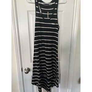 Express Black & White Sleeveless Tank Stripe Dress Size Small Women NEW